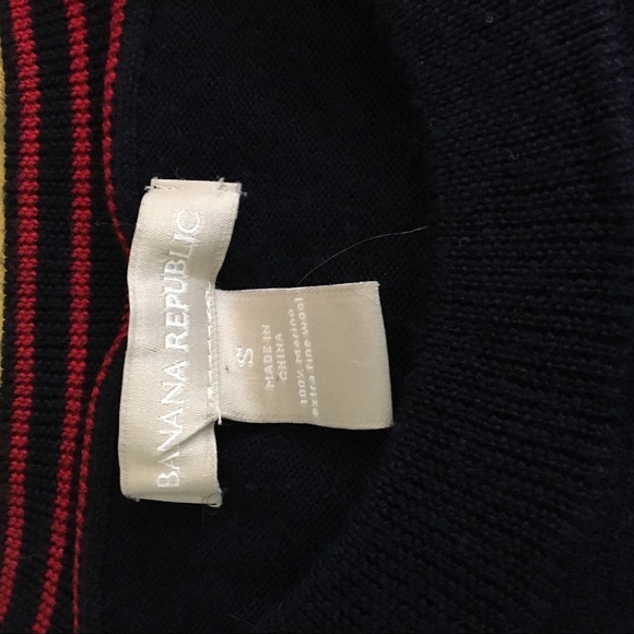 Banana Republic Color Block Merino Wool Sweater - Picture 6 of 6